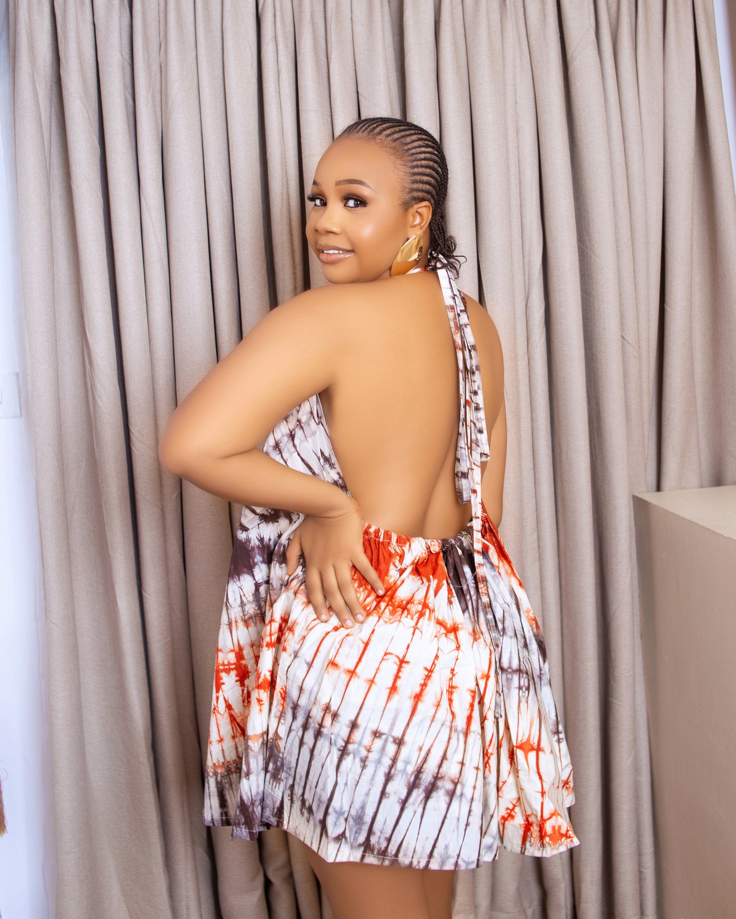 MINI ADIRE BLOOM DRESS