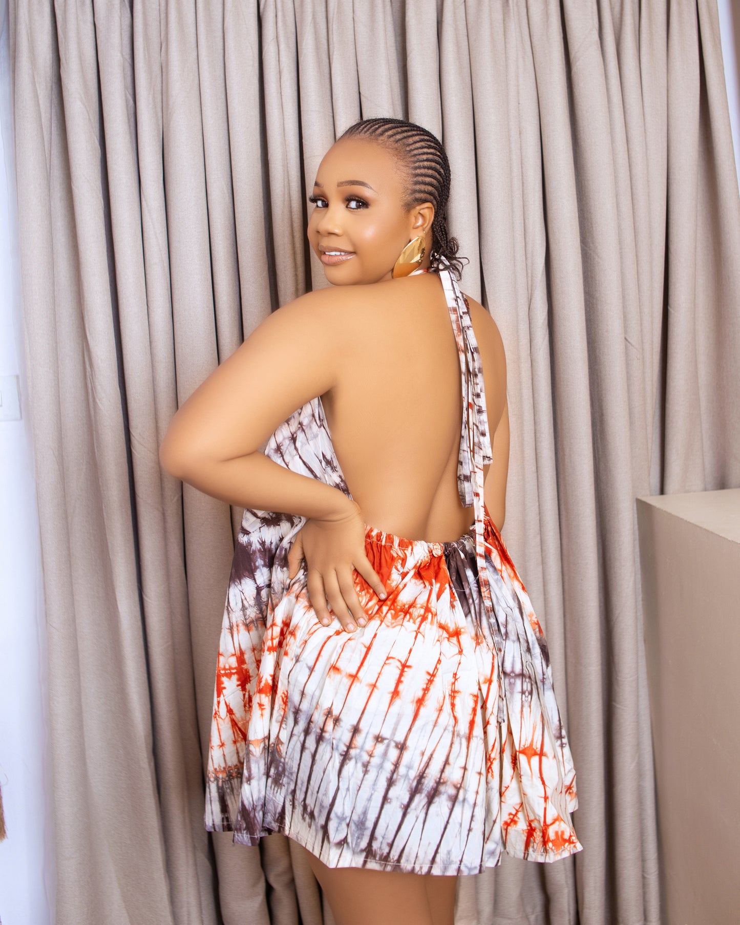 MINI ADIRE BLOOM DRESS